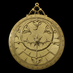 Hebrew Astrolabe: solar and astral astronomical instrument. Probably Spain, c.1350 © The Trustees of the British Museum
