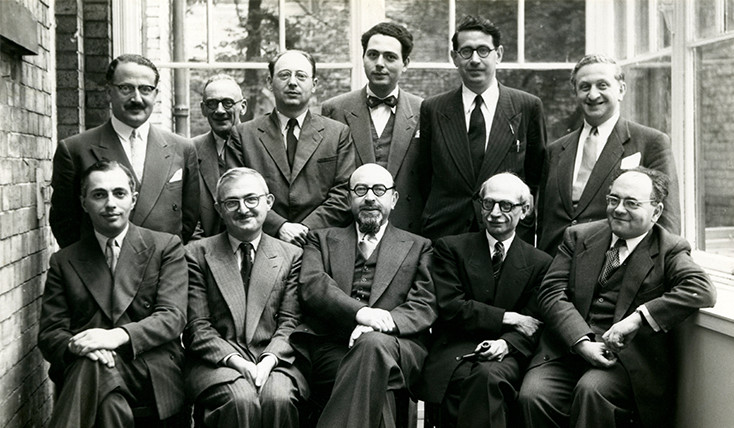 Institute of Jewish Studies, Manchester 1950s Institute of Jewish Studies, Manchester 1950s. Front row David Daube (from Freiburg to Oxford), Altmann, end of row on right Professor Nathan Rotenstreich. Top row, Samuel M Stern (Arabist), Joseph G Weiss (Hungarian born scholar of Jewish Mysticism and Hasidism, studied at the Hebrew University of Jerusalem under Gershom Scholem from 1941 - 1950. 1918 - 25 August 1969.). Zvi Werblowsky from Hebrew University.Credit: Joseph Weiss Estate/Lebrecht Music and Arts